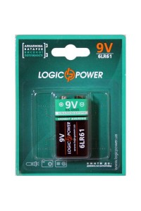 Батарейка LogicPower Крона 6LR61 * 1 (3437)
