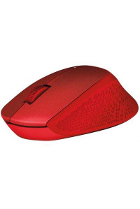 Mouse Logitech M330 Silent Plus Mouse Red Cordless прорезине