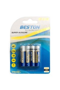 Батарейка BESTON AAA 1.5V Alkaline * 4 (AAB1833)