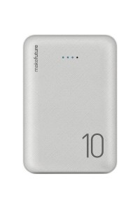 Батарея універсальна MakeFuture 10000 mAh Li-Pol 2*USB White (MPB-101WH)